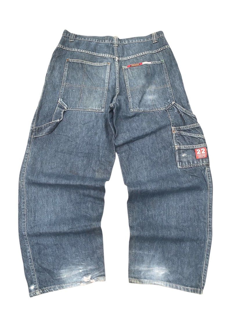 DICKIES CARPENTER JEANS (Category: Jeans) located in Aloran. Submitted by archives_wear (Listing ID 1461370824, Image 3). Description: WAIST 34 THIGH 14.5 LENGTH 40 LEG OPENING 9.5 PRICE 1300.