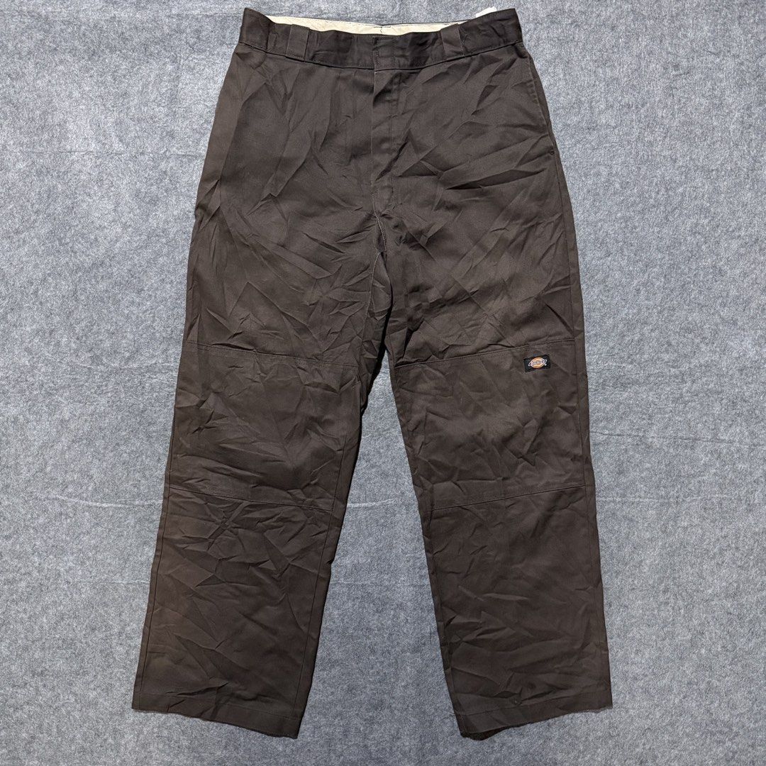 Dickies double patch (Category: Trousers) located in Zamboanga. Submitted by arganhadjula28 (Listing ID 1461534766, Image 1). Description: Waistline 33-34 Length 43 Hem 10 Color choco brown Excellent condition Adjust waistline.