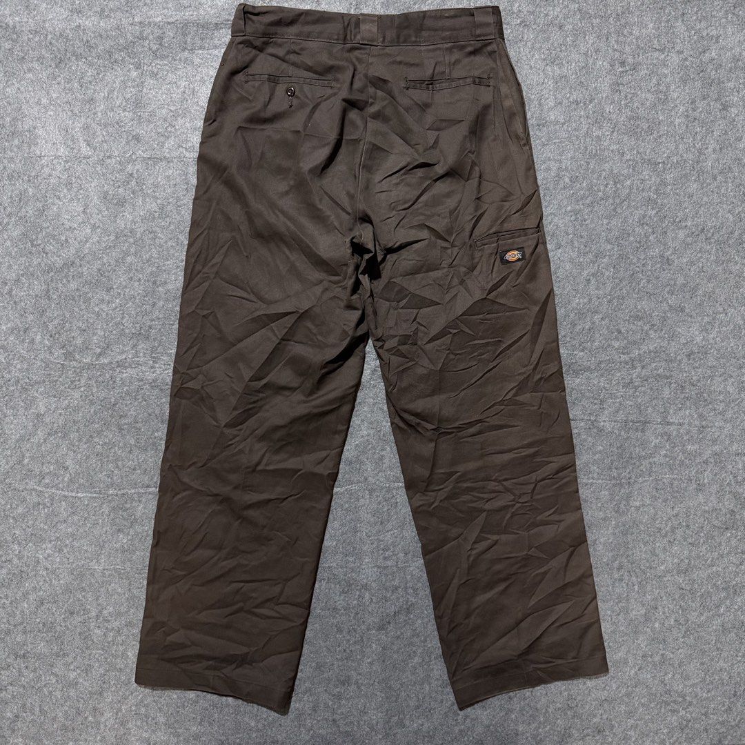Dickies double patch (Category: Trousers) located in Zamboanga. Submitted by arganhadjula28 (Listing ID 1461534766, Image 2). Description: Waistline 33-34 Length 43 Hem 10 Color choco brown Excellent condition Adjust waistline.