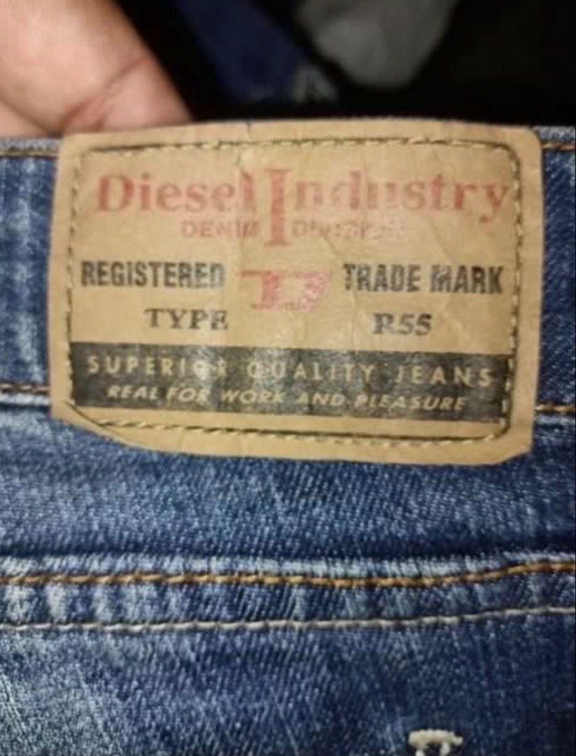 DIESEL double buttons low rise flared pants (Category: Jeans) located in Manila. Submitted by jashdeclutters (Listing ID 1461453407, Image 3). Description: - Classic blue denim jeans from Diesel Industry - 2 buttons - Made in Italy - fits size 26-27 waist - Bootcut or flared leg opening - Faded wash with whiskering for a vintage look - Ideal for everyday wear.