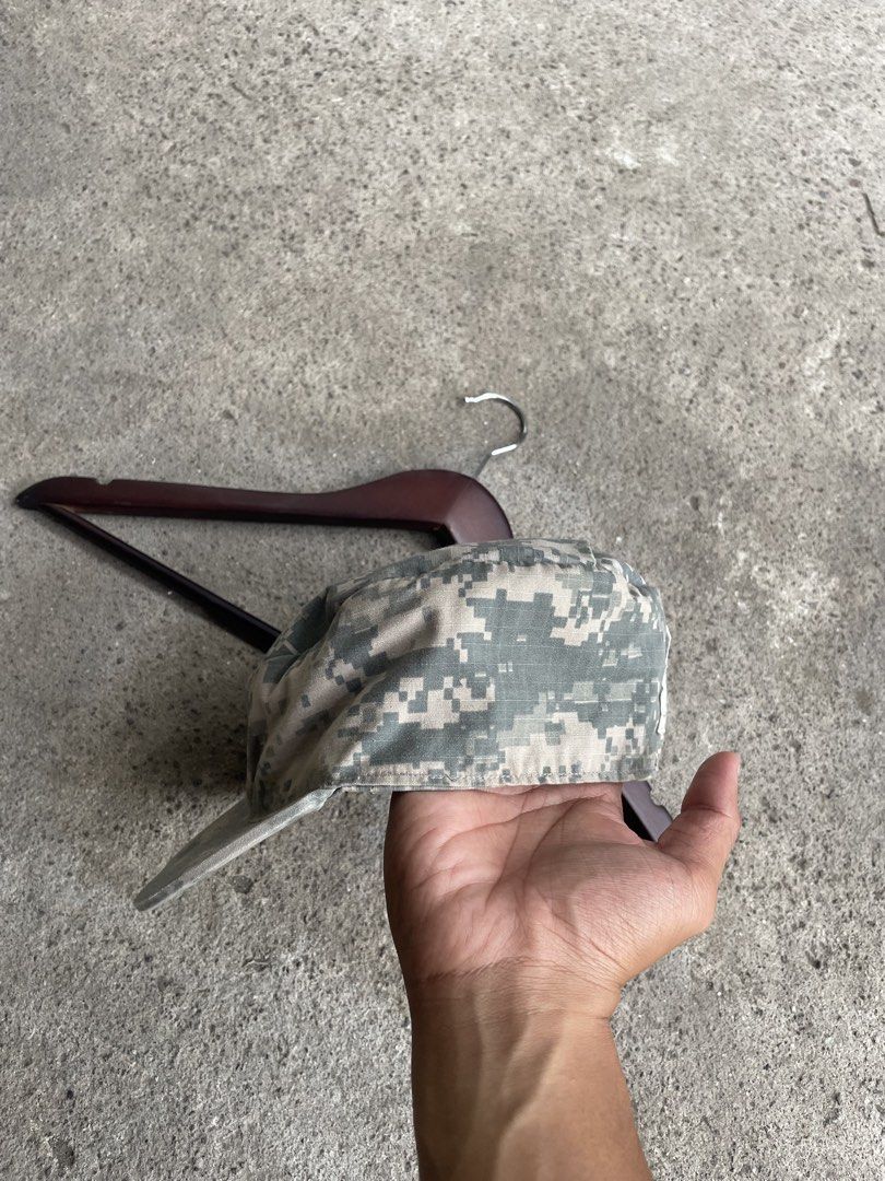 Digital Camo Military Style Cap (Category: Caps & Hats) located in Polomolok. Submitted by madagascarts (Listing ID 1461450453, Image 2). Description: - Digital camouflage pattern cap - Military style design - Flat top with a brim - Boonie hat silhouette - Ideal for outdoor activities or casual wear.