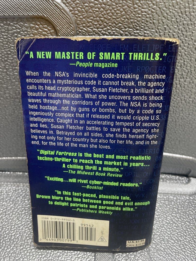 Digital Fortress by Dan Brown - The Ultimate Code Thriller (Category: Storybooks) located in San Juan City. Submitted by redrosierose (Listing ID 1461335065, Image 2). Description: - Dan Brown's 'Digital Fortress' - #1 New York Times Bestseller - Ultimate code thriller - Powerful, dangerous, and unbreakable - Fast-paced and plausible - Blurs the line between good and evil - A chilling thrill ride Rfs: Moving Out MOP: Gcash or Bank Transfer LOC:Sa