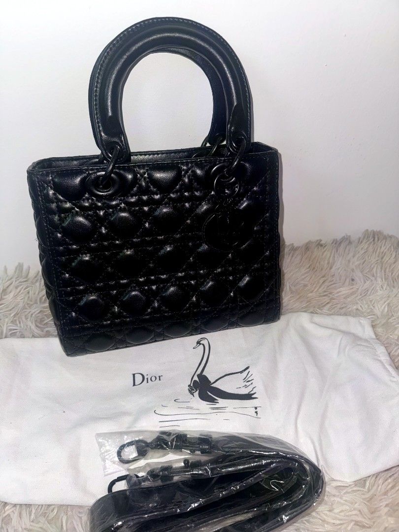 Dior (Category: Shoulder Bags) located in Caloocan City. Submitted by mylove326 (Listing ID 1461430673, Image 1). Description: - Lady Dior Bag - Color: Black - Material: Quilted Leather - Includes: Dust bag and strap - Features: Sturdy handles - Style: Classic, perfect for any collection.
