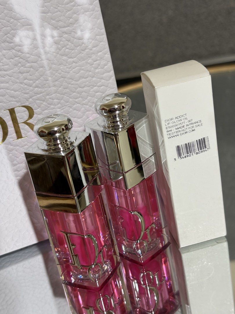 Dior Addict Lip Glow Oil 007 Raspberry (Category: Makeup) located in Pasay City. Submitted by keynbloom (Listing ID 1461427043, Image 2). Description: - brandnew with tester box - 100% original (10x money back if proven fake) - shade raspberry.