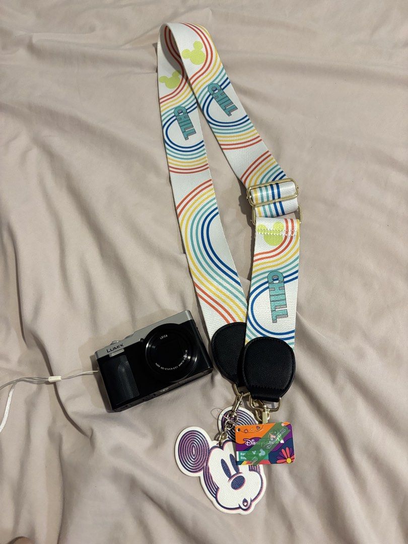 Disney Mickey Mouse Bag Strap (Category: Character Goods) located in Quezon City. Submitted by shopwithfrance (Listing ID 1461548396, Image 1). Description: - Cute Disney lanyard with rainbow and 'Chill Hang Loose' design - Features a Mickey Mouse head charm - Includes an official Disney Parks tag - Adjustable strap for comfortable wear - Ideal for keys, passes, or cameras - A must-have for any Disney fan!.