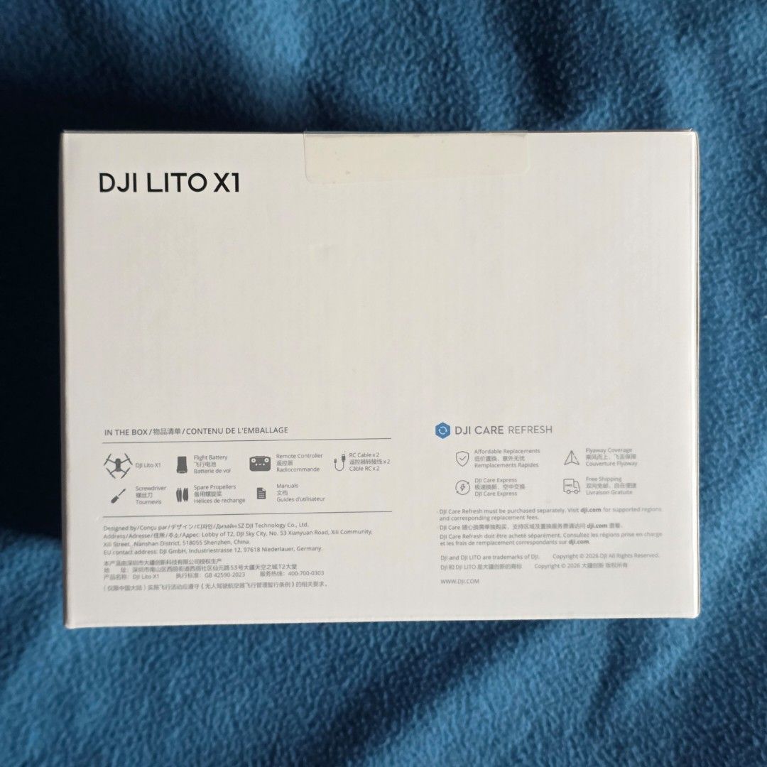 DJI LITO X1 Drone Ultra Light Sealed (Category: Drones) located in Pasay City. Submitted by xsamskie (Listing ID 1461337058, Image 3). Description: - Ultra-light design: Weighs under 249g, no registration needed in many places. - Stunning visuals: 1/1.3-inch sensor for incredible photo and video quality. - Cinematic imaging: Capture professional-looking footage with ease. - Advanced tracking: ActiveTrack 360° for dynamic and follow-me shots. - Lo