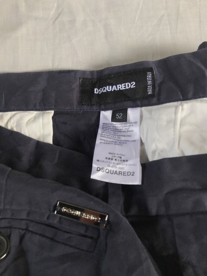 DSQUARED2 Cotton Pants (Category: Chinos) located in San Fernando. Submitted by ramjames18 (Listing ID 1461366337, Image 3). Description: •DSQUARED2 Cotton Pants🔥 -Excellent Condition -9.8/10 Color Rate (Need wash) -Navy Blue Colorway -W:32 (30-33 waistlines) -L:37” Pm sa interested ! 📥📥 .