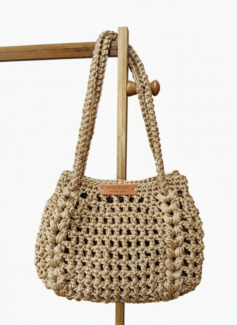EALA Two-way Crochet Bag (Category: Shoulder Bags) located in Cavite. Submitted by j_creations18 (Listing ID 1461496058, Image 2). Description: ✨ Meet the Eala Two-Way Crochet Bag ✨ 🤎 Handcrafted with care, designed for effortless style, and made to carry your everyday essentials. A timeless piece you'll reach for again and again. 🧶 Available onhand in Rice White, Beige, Khaki & Coffee and for preorder forother colors. P1199 - with felt insert 