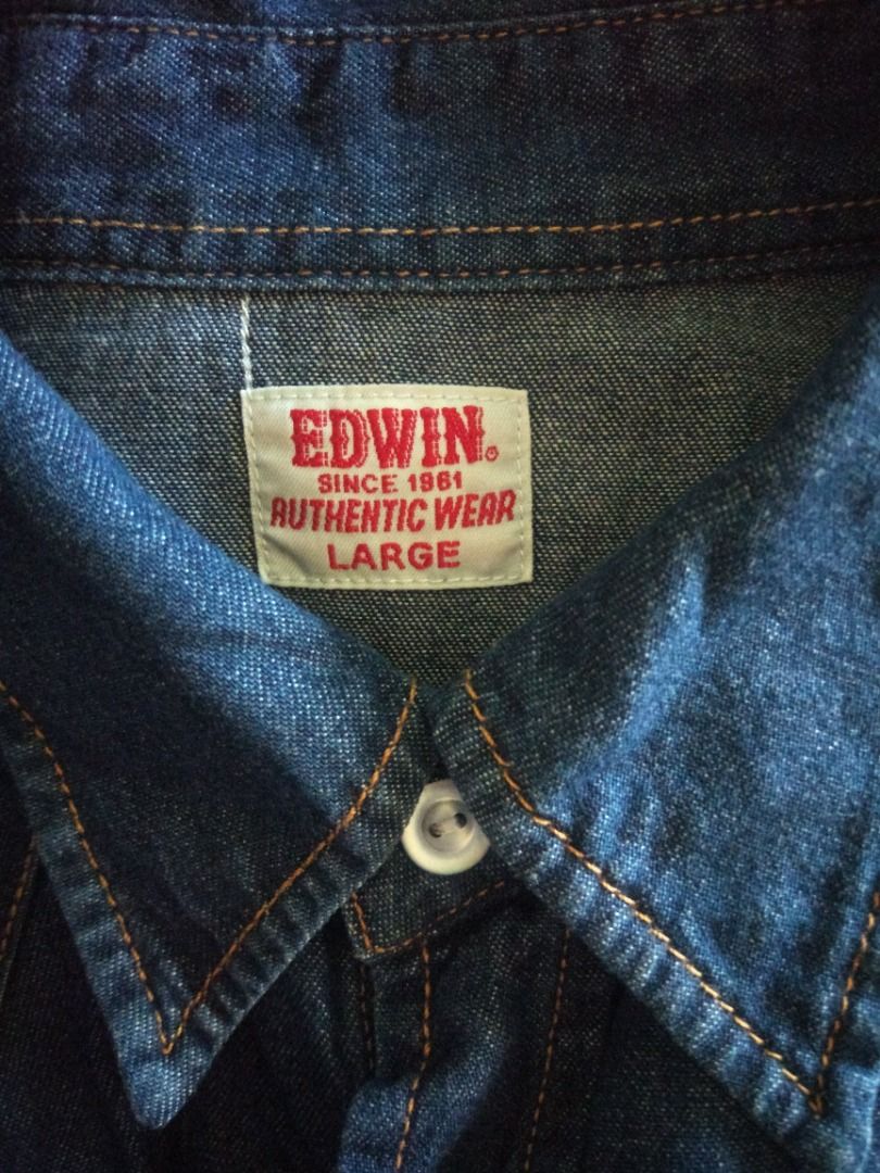 Edwin Western Longsleeve L (Category: Formal Shirts) located in Pasay City. Submitted by denimdude.ph (Listing ID 1461395534, Image 3). Description: .