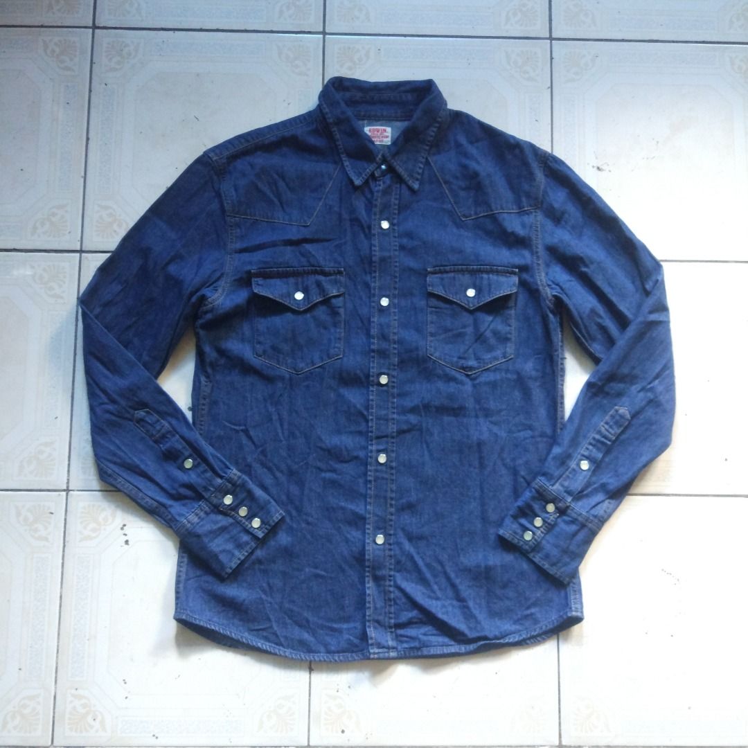 Edwin Western Longsleeve L (Category: Formal Shirts) located in Pasay City. Submitted by denimdude.ph (Listing ID 1461395534, Image 1). Description: .