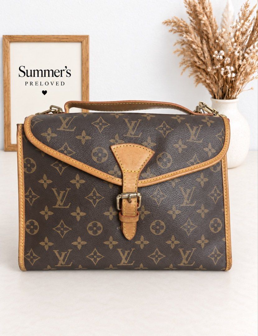 Elvira Bel Air bag (Category: Tote Bags) located in Taguig. Submitted by summers.preloved (Listing ID 1461466295, Image 1). Description: A spacious and versatile tote that gives classic LV style with everyday working-girl practicality. Featuring the iconic brown Monogram design, tan leather handles, chain-link details, and a roomy organized interior—perfect for work, meetings, errands, travel, or your everyday essentials. A beautiful vintage-styl
