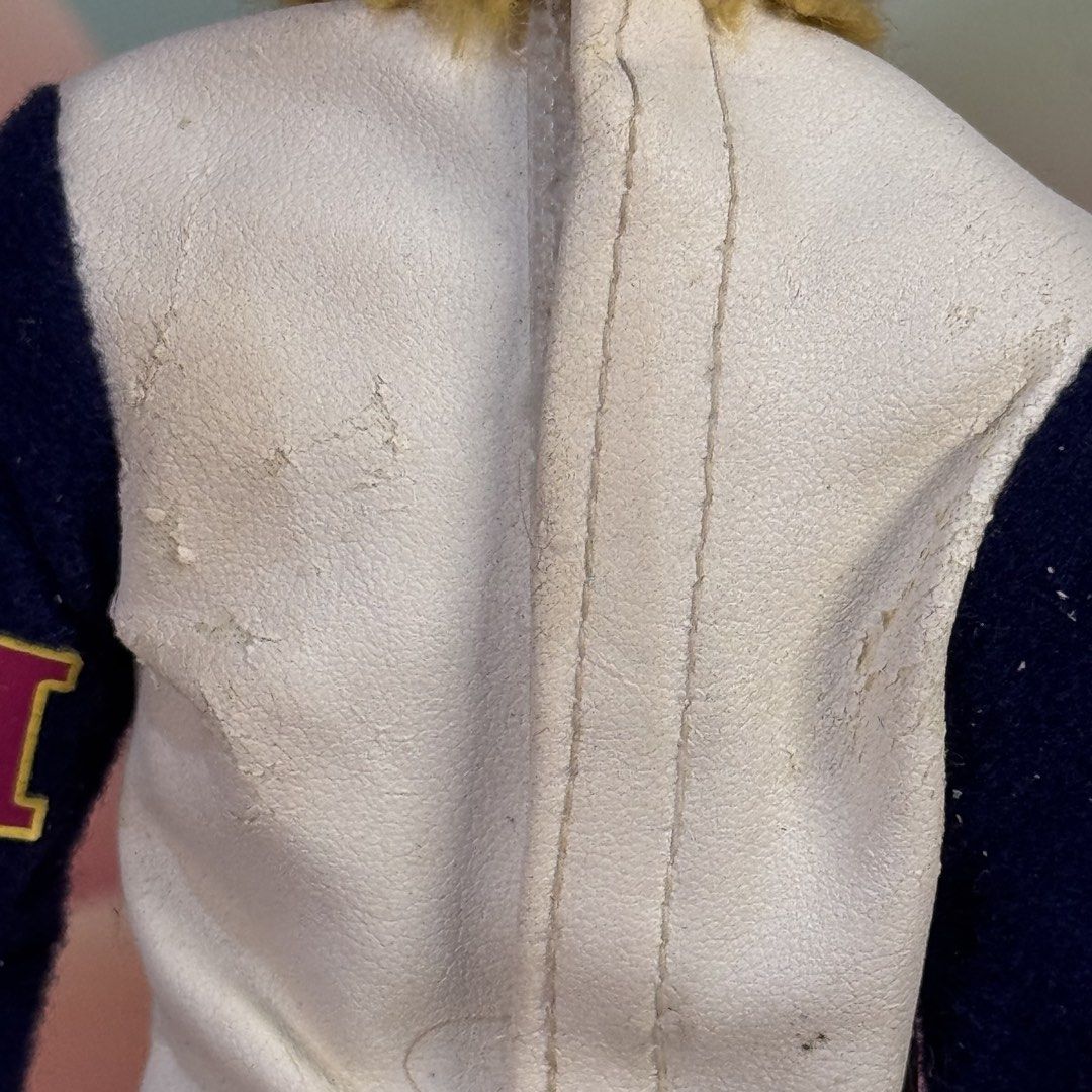 Ever After High Daring Charming Doll (Category: Kids Toys) located in Cebu City. Submitted by danzysdaintydollies (Listing ID 1461433253, Image 3). Description: - Ever After High Daring Charming doll - Varsity-style jacket with blue sleeves, white body, gold trim, and 'E' patch -pls check photos for flaw on jacket, missing crown - Dark blue pants - White sneakers.