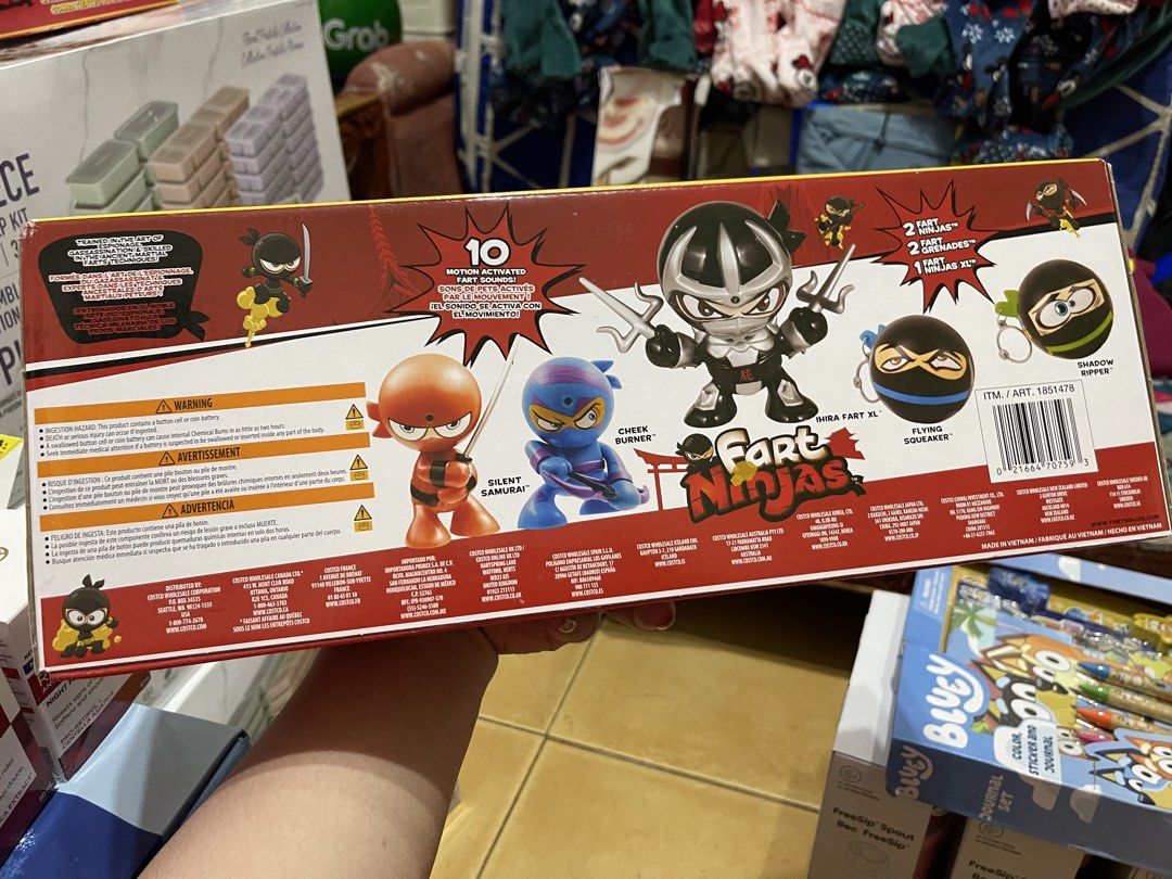 FART NINJAS TOY (Category: Interactive Toys) located in Cavite. Submitted by xoxomhai (Listing ID 1461472449, Image 2). Description: 💨 FART NINJAS TOY 💨 Get ready for laughs and crazy fun with these hilarious Fart Ninjas 😂🥷 Perfect for kids (and kids at heart!) who love silly, interactive toys! 💰 PRICE: ₱1,000 ONLY ✨ FEATURES & SPECS: • 😂 Funny fart sound effects • 🥷 Ninja-themed interactive play • 🎮 Easy to use & entertaining • 🎁 Perfec