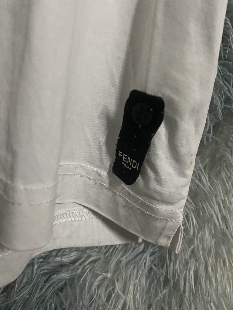 FENDI (Category: Tshirts & Polo Shirts ) located in Cavite. Submitted by lwrnc.444 (Listing ID 1461511850, Image 3). Description: FENDI COMPLETE TAGS GOOD CONDITION DIMES WIDTH 19 LENGTH 28.5 🏷️379+SHIPPING FEE DASMARIÑAS CAVITE LOC.