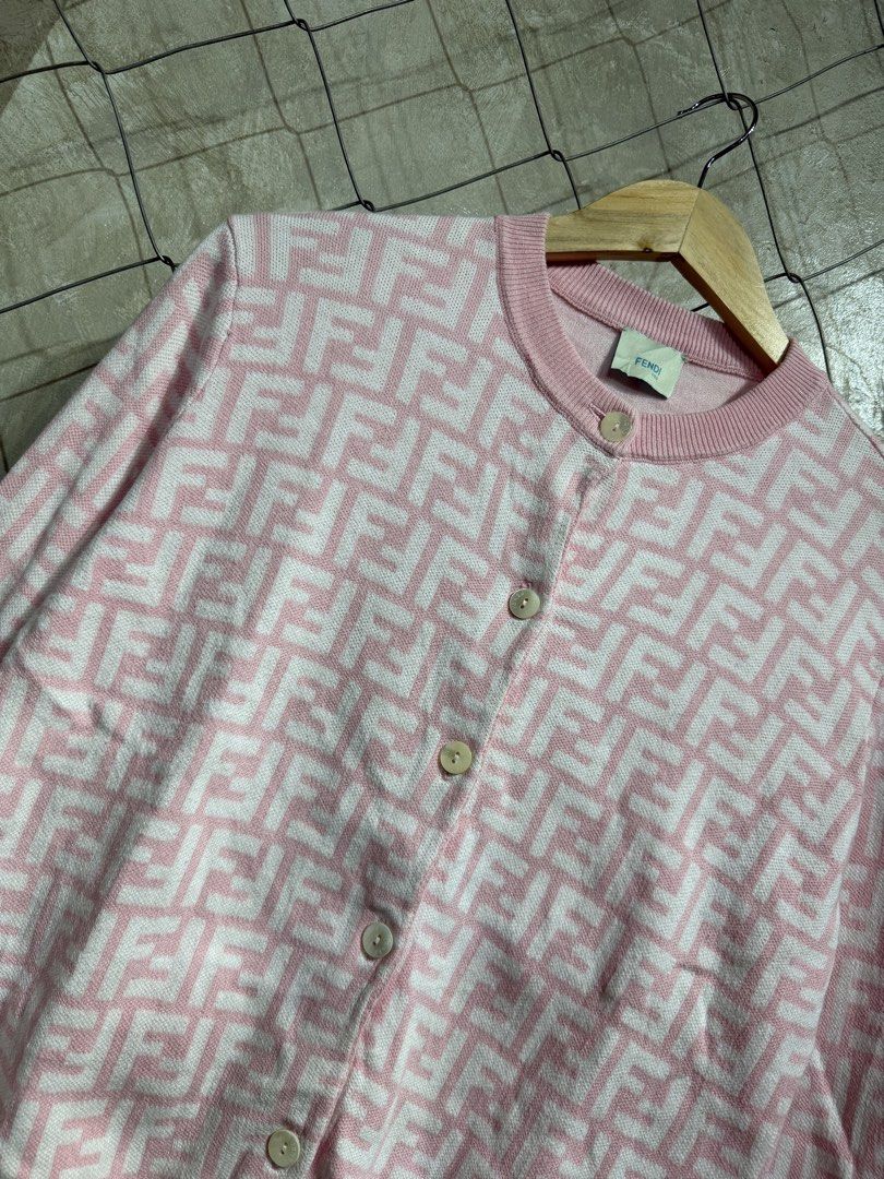 Fendi FF-Motif Monogram Cardigan. (Category: Coats, Jackets and Outerwear) located in Manila. Submitted by ardobe.mnl (Listing ID 1461399932, Image 2). Description: Fendi FF-Motif Monogram Cardigan. Size: 12youth can fit to - Medium Women’s Dimes: 18x23 Condition: Excellent Flaw: None! Dm for inquiries! 📥.