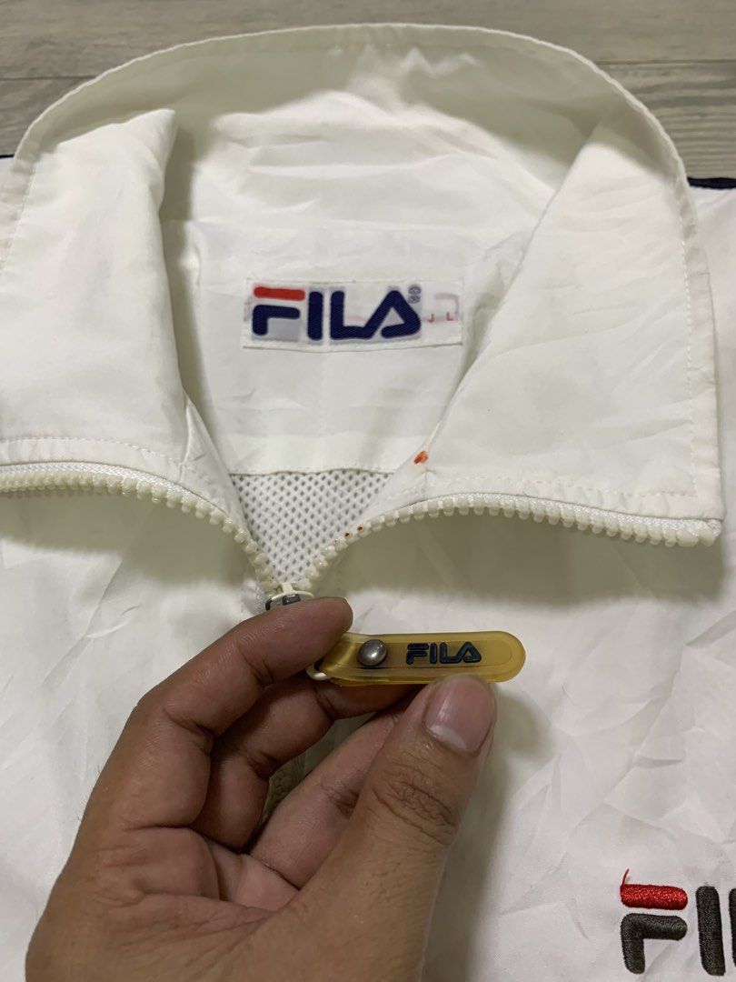 Fila Windbreaker (Category: Activewear) located in Manila. Submitted by sgthriftmanila2.0 (Listing ID 1461456823, Image 3). Description: Best fit for large As new condition Complete Tags 10/10 Cc Dm .