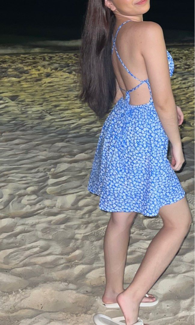 Floral Backless Dress (Category: Dresses) located in Bacoor. Submitted by ynnasdrawer (Listing ID 1461416104, Image 3). Description: - used once or twice - soso cute - soft fabric - rfs: decluttering .