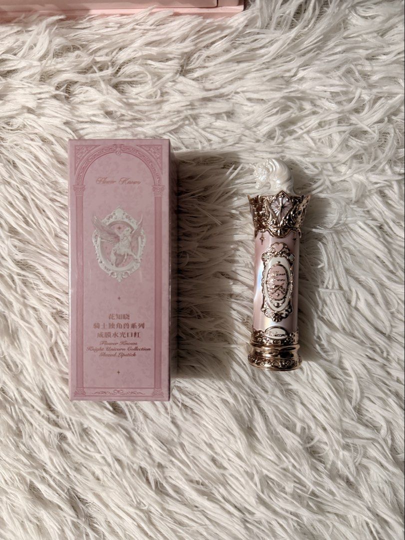 Flower Knows Knight Unicorn Lipstick (Category: Makeup) located in Quezon City. Submitted by beaxcoreene. (Listing ID 1461448654, Image 1). Description: Shade : #U02 Coronation MOD: Lalamove / JNT MOP: Gcash Location: Quezon City, North Caloocan - 100% authentic flower knows - brand new and sealed - never been used/swatched - price is fixed! - pm me for more details and pics.