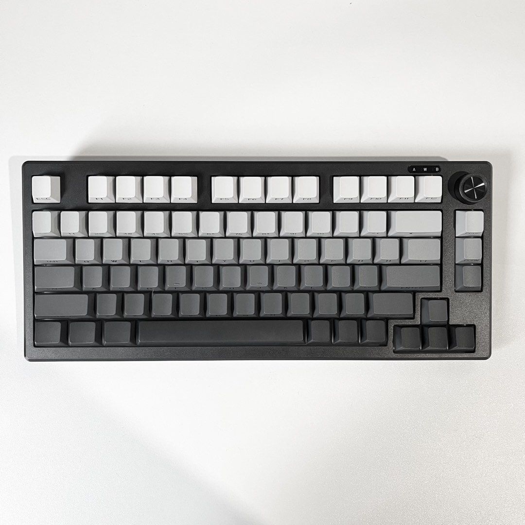 Furycube IP75 Pro Mechanical Keyboard (Category: Laptops & Notebooks) located in Gasan. Submitted by sellcouth (Listing ID 1461418436, Image 1). Description: FURYCUBE IP75 PRO (never used) RFS: DECLUTTERING Layout: 75% compact layout (80 to 81 keys). Operation Style: Membrane with a tuned mechanical feel (non-hot-swappable switches). Connectivity: Tri-mode wireless (Bluetooth, 2.4GHz) and wired Type-C Battery Capacity: 4000 mAh rechargeable batte