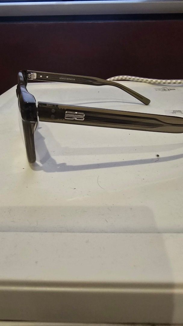 Gentle Monster Evan Eyeglasses (Category: Sunglasses & Eyewear) located in Cebu City. Submitted by payperbags12 (Listing ID 1461359234, Image 2). Description: - Authentic Gentle Monster R.F. KING eyeglasses - Stylish translucent greyish-brown frame - Clear lenses - Ideal for everyday wear or as a fashion statement - Comes with original case -used but not abused due to multiple eyeglasses owned -bought for almost 15k in SG GM physical store.