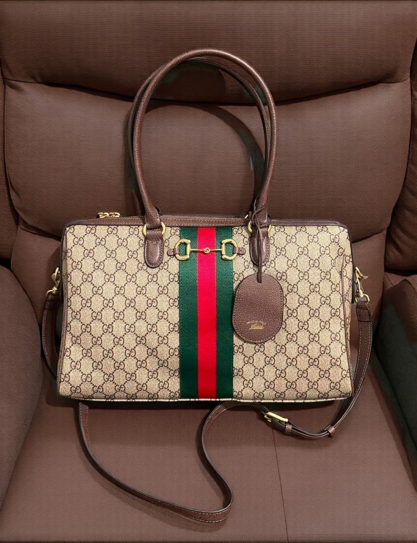GG Borsetto (Category: Shoulder Bags) located in Quezon City. Submitted by luxxechic (Listing ID 1461411239, Image 1). Description: large size coded with sling with hang tag GG under zip with dust bag good as new no issue actual photo posted japan preloved mop: gcash.