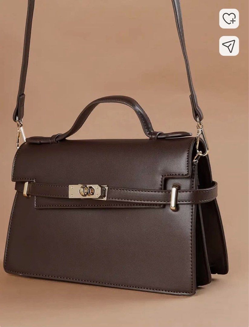 Ginger UAE brand brown handbag with extra strap (Category: Luxury Bags & Wallets) located in Mandaluyong City. Submitted by splashfashion.ph (Listing ID 1461333712, Image 3). Description: .