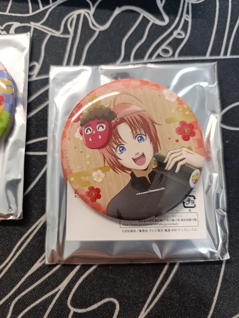 Gintama Canbadge (Category: Vintage Collectibles) located in Calauan. Submitted by bricomerchandfigures (Listing ID 1461507624, Image 3). Description: ₱100 - Gintoki ₱100 - Katsura ₱90 - Kamui ₱90 - Hijikata ₱80 - Okita ₱80 - Takasugi ₱500 - Set of 6 Accepting Price Negotiation for multiple order All items are ONHAND and AVAILABLE Authentic | WYSIWYG | With markings Mode of Payment : GCash/Maribank/PayPal/BPI Mode of Delivery : LBC / JNT or LALAM