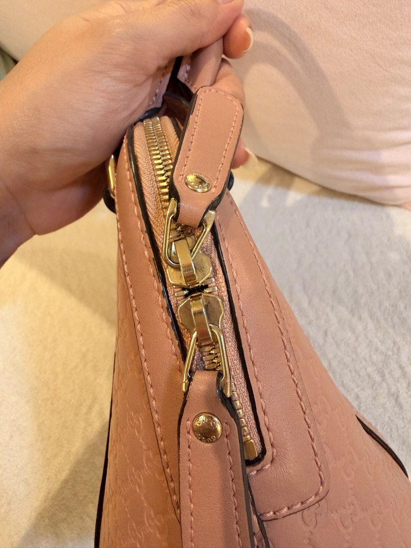 Gucci Dome Mini Guccissima (Category: Shoulder Bags) located in Quezon City. Submitted by acrgoodies (Listing ID 1461513421, Image 3). Description: 💯Original Comes with dustbag and card With sling strap inside Rosegold hardwares (no tarnishing).