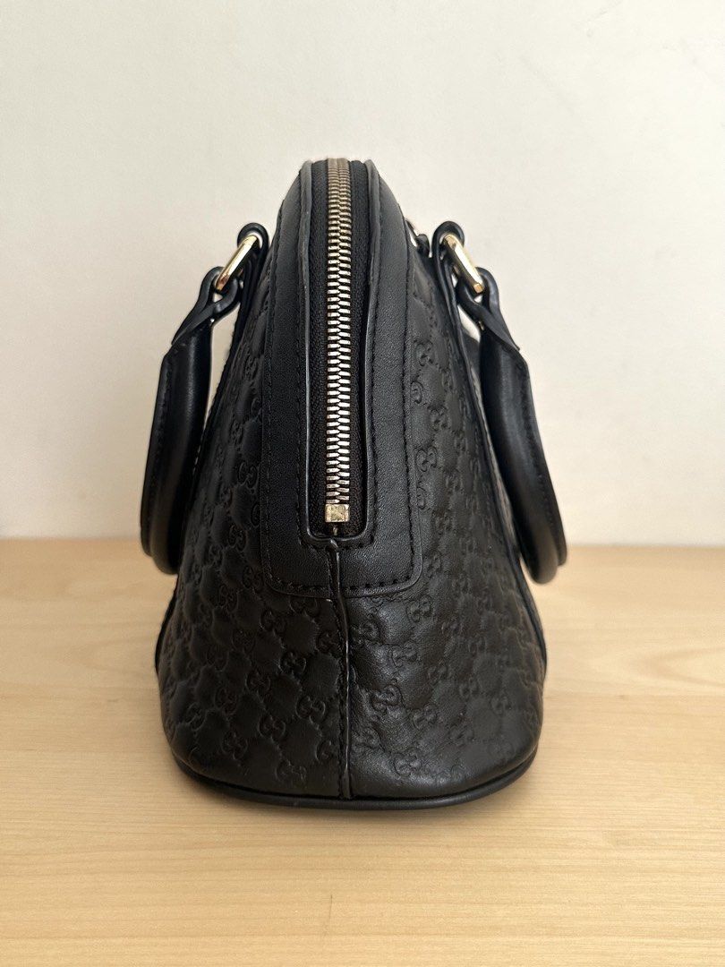 Gucci microguccissima dome (Category: Luxury Bags & Wallets) located in Quezon City. Submitted by nancdmd (Listing ID 1461335712, Image 3). Description: Gucci microguccissima dome in classic black - 2 way bag - lightly used condition - no scuffs, intact rubber edge - no dustbag, includes only the strap - money back guarantee Bag is available in my shop at panay ave QC. Like and follow FB Handbag Cravings; IG @handbagcravingsph.