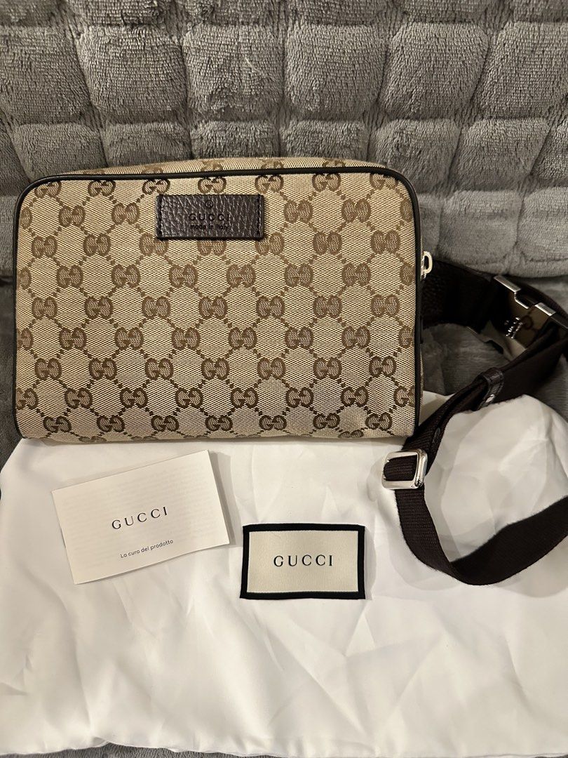 Gucci Monogram Canvas Belt Bag (Category: Luxury Bags & Wallets) located in Manila. Submitted by sidestreetkatwalk (Listing ID 1461424963, Image 1). Description: - Authentic Gucci Belt Bag (bought in Singapore) -In almost brand new condition, no flaws, no scratches!!! Recently saw this in Japan second hand stores and it still sells for over 30k in used condition! - Classic GG Monogram Canvas - Comes with original dust bag - Adjustable Strap - Per