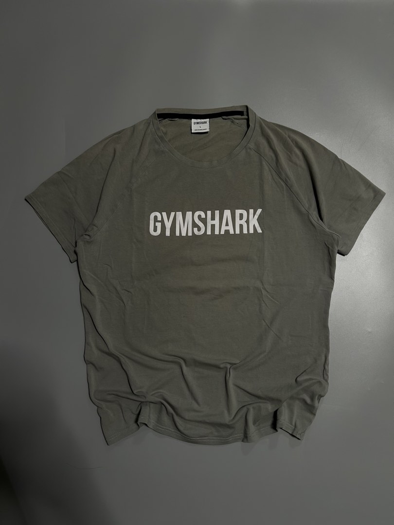 Gym shark drifit shirt (authentic), Men's Fashion, Activewear on Carousell