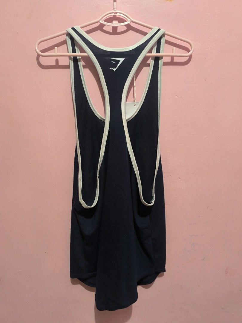 Gymshark Property of Stringer (Category: Activewear) located in Gumaca. Submitted by badzmdfghjkl (Listing ID 1461504229, Image 2). Description: BRAND NEW no plastic tag still intact small size navy ang kulay niya rfs; di trip mag stringer.