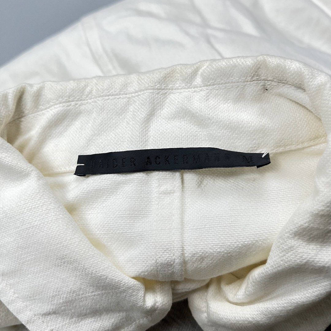 Haider Ackermann - A/W 2018 Chore Jacket - Off white (Category: Activewear) located in Subic. Submitted by splx.stff (Listing ID 1461509445, Image 3). Description: No Flaw Off White Color Excellent Condition All details are posted - Width: 22 Length: 29 - Feel free to offer Ask before you buy No return No Refund.