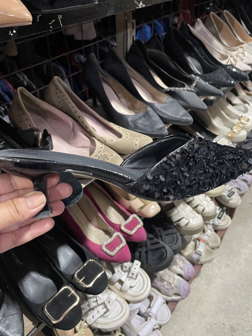 Hand Made Vintage Black Sequin Pointed Toe Flats (Category: Flats & Sandals) located in Lapu Lapu. Submitted by ruby_welly22 (Listing ID 1461348972, Image 2). Description: - Stunning black flats covered in dazzling sequins - Elegant pointed toe design - Comfortable low heel - Marked as size 230 (Philippine size 1.5) - Versatile: dress up or down - Unique, handmade vintage piece.