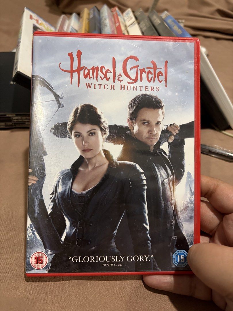Hansel & Gretel Witch Hunters DVD (Category: CDs & DVDs) located in Caloocan City. Submitted by gamegirl97 (Listing ID 1461389568, Image 1). Description: - Action-packed dark fantasy film - Stars Jeremy Renner and Gemma Arterton as siblings hunting witches - Features lots of action and dark fantasy elements - Rated 15 - Running time: 84 minutes - Great for fans of dark fairy tales and action movies.
