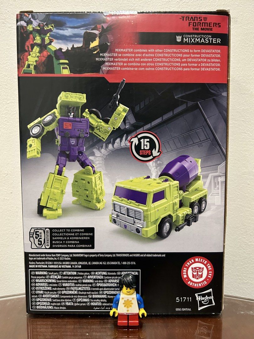 Hasbro Transformers Studio Series 86 Mixmaster — Voyager Class | 2025 (Category: Action & Battle Toys) located in Pasig City. Submitted by nobrainer.deals (Listing ID 1461491391, Image 2). Description: Hasbro Transformers Studio Series 86 Mixmaster — Voyager Class | 2025. Constructicon Mixmaster from The Transformers: The Movie. Converts from robot to cement mixer in 15 steps and combines with the other Constructicons to form Devastator. Great ad