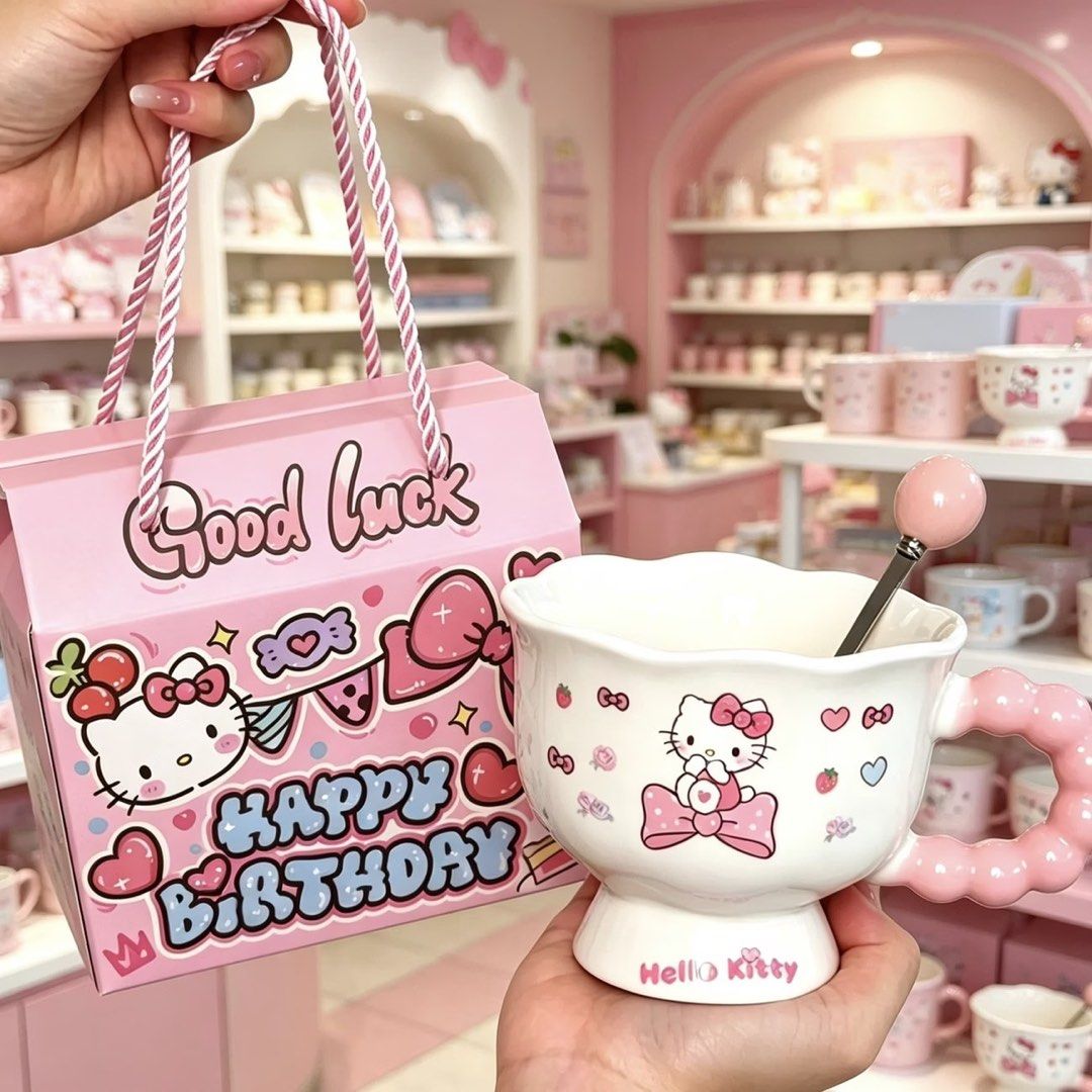 Hello Kitty Mug with Gift Box & Spoon (Category: Coffee & Tea Tableware) located in Manila. Submitted by imnoturgirl (Listing ID 1461416168, Image 1). Description: Perfect gift idea! 💖.