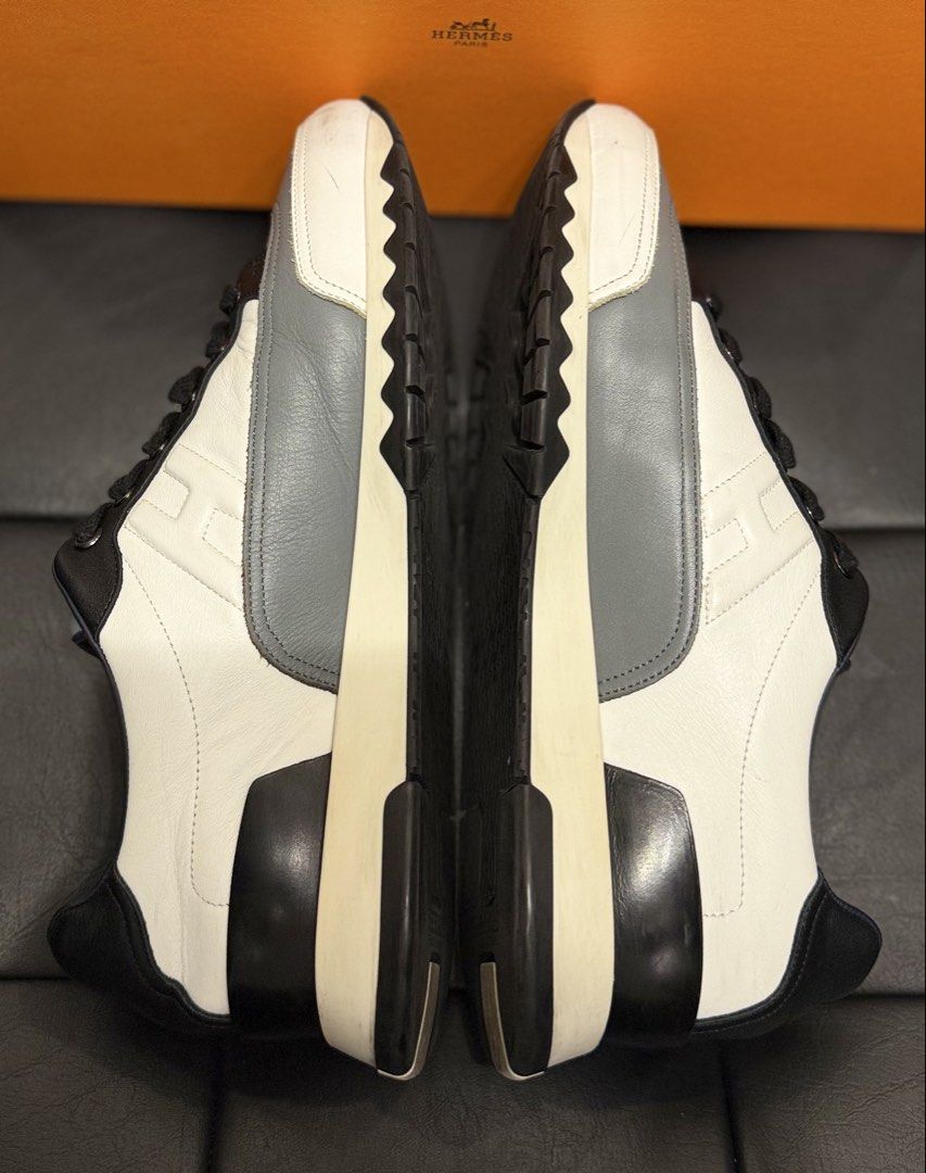 Hermes Trail Sneakers (Category: Sneakers & Footwear) located in Pasay City. Submitted by fritz_kickz_2012 (Listing ID 1461442182, Image 3). Description: Hermès Trail Sneakers Colorway: Grey/White size: 41 1/2 / 8.5us used / 8/10 condition check all detail photo allready posted with box P29,000 only ( Retail around 60k+ ) Available Onhand PM for Inquiries Thankyou Fritz Kickz Luxe Vault Mnl 👟👜✨.