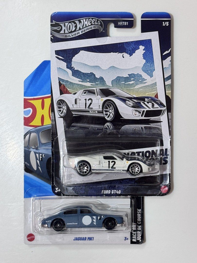 Hot Wheels (Category: Vehicle & Diecast Models) located in Manila. Submitted by cdlc3010 (Listing ID 1461373200, Image 1). Description: hot wheels for sale 150 - Hot Wheels Ford GT40 (Silver Series #1/5) 110 - Hot Wheels Jaguar MK1 (#2/10) 250 takeall with free 5 pack protector Could do meetups around Robinsons Manila. Can also do shipping (buyer’s expense).