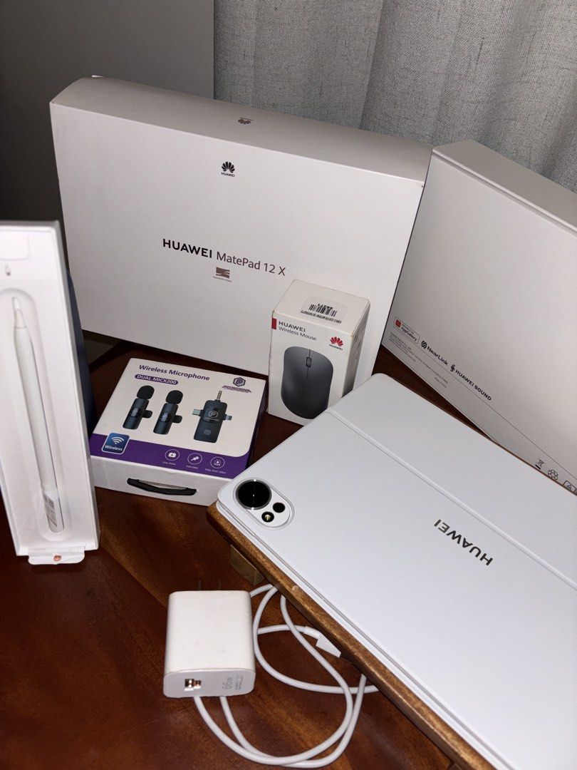 Huawei MatePad 12 X Tablet with Accessories (Category: Android) located in Manila. Submitted by freephoenix-6b54 (Listing ID 1461553694, Image 3). Description: - Huawei MatePad 12 X tablet - Original M-Pencil included - Wireless microphone - Bluetooth mouse - Charger - All items in original boxes - Ideal for work and entertainment - Ready for a new owner.