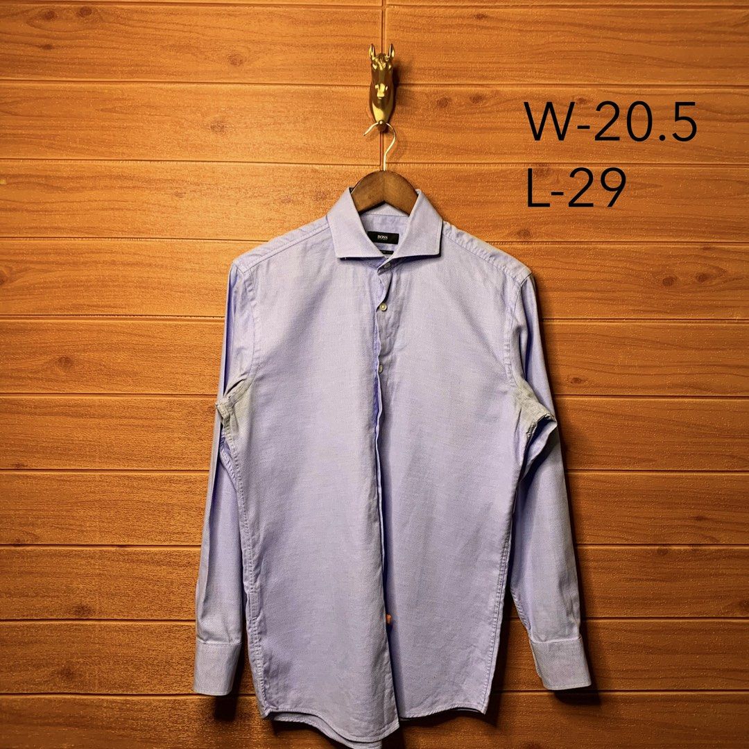 Hugo Boss Button down (Category: Formal Shirts) located in Quezon City. Submitted by donklasiko (Listing ID 1461558276, Image 2). Description: Condition: 9.5+/10 Pristine condition Issue: non Refer to the dimension 🤗 PM FOR MORE DETAILS NO RETURN, NO EXCHANGE & NO REFUND! ✅I ALSO ACCEPT TRADE/SWAP TO ANYTHING JUST DROP YOUR OFFER Please manage your expectations, this is a secondhand item. What you see is what you get 😊 💵MOP: GCASH, BDO or Cash