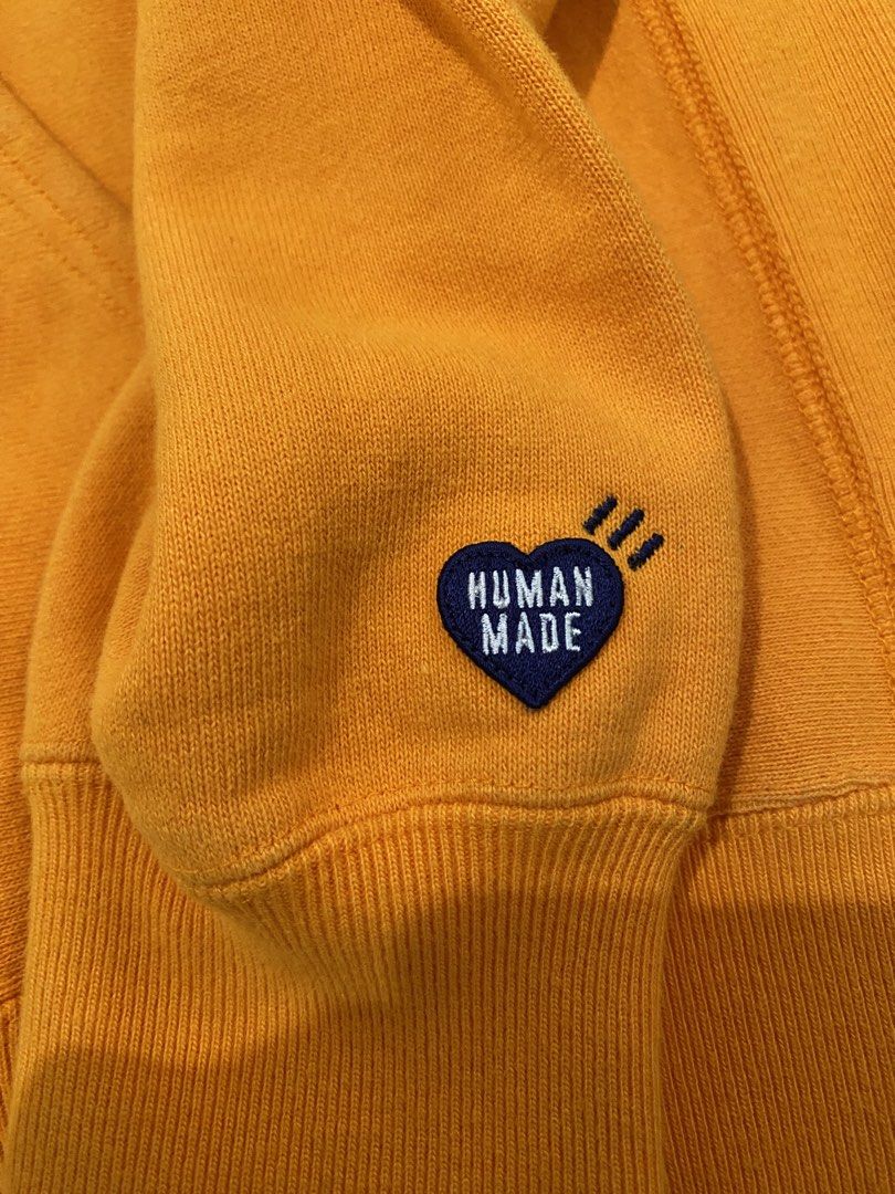 Human Made Popover Hoodie (Category: Hoodies) located in San Fernando. Submitted by ayotristan_ (Listing ID 1461448519, Image 3). Description: Human Made Logo Popover Hoodie Legit/Authentic Dimes: 23 x 30 XL Issue: hairlines 9.8 Color Rate Great Condition.