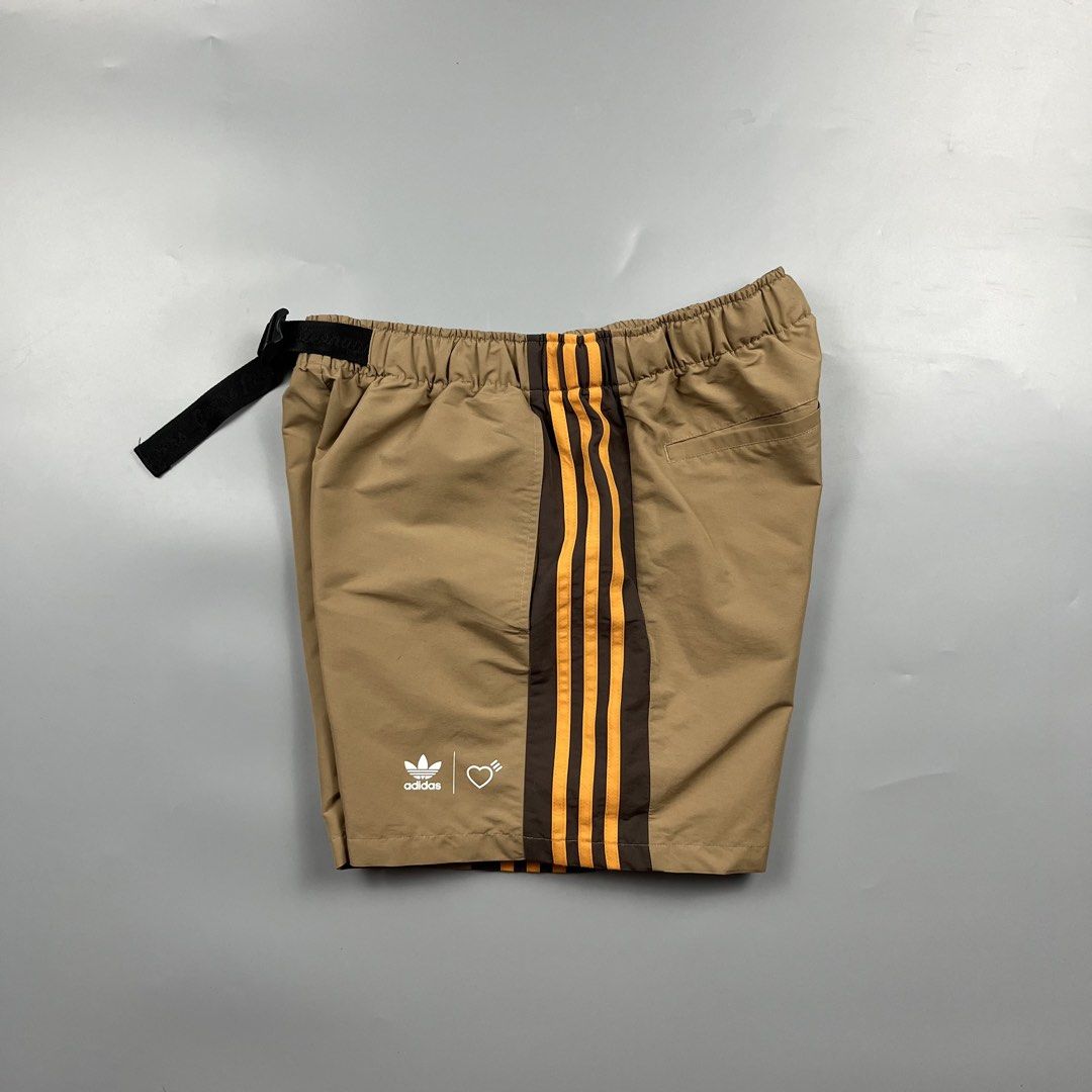 Human Made x Adidas Wind Shorts (Category: Activewear) located in Los Banos. Submitted by 4030.archives. (Listing ID 1461490359, Image 2). Description: Human Made x Adidas Wind Shorts 3000 Pesos Small Best Fit 30-32 Waistline can fit to 34 Slim Length : 15 inches Hem : 12 inches Good as new.
