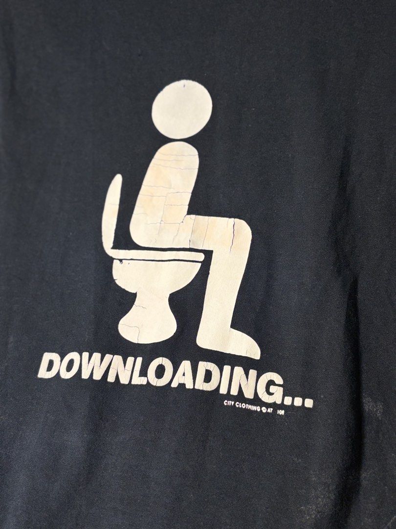 Humor tee (Category: Tshirts & Polo Shirts ) located in Manila. Submitted by luxstreetwearzcasual (Listing ID 1461561132, Image 2). Description: Size S on tag 18x27.5 1 pinhole not noticeable Minimal hairline.