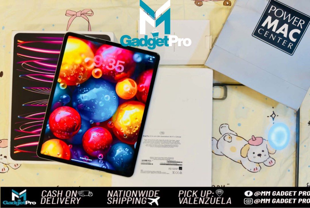 iPad Pro 1TB Wifi + Cellular (Category: iPad) located in Valenzuela. Submitted by mmercado123 (Listing ID 1461506642, Image 2). Description: 🔥iPad PRO 12.9inch 6th Generation • 1 Terabyte Space Gray🔥 • Wifi + Cellular 5G • FU / Openline Any sim pwede • Condition - Good as new (makinis) ⚙️ All original parts — No history of repair 📦 Complete Package w/ Case ✅ Unlimited check and reset bago bayaran 📍 Location : Valenzuela 📝 I do buy and sell, 