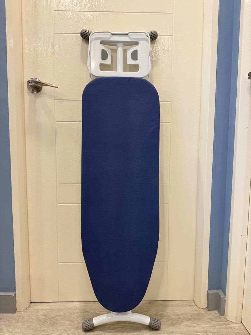 Ironing Board - Metal Tube (Category: Irons & Steamers) located in Baguio. Submitted by ernest2232 (Listing ID 1461469300, Image 1). Description: Material: Cotton Cover Metal Tube Powder coated surface Variable height adjustment Safety lock Stylish Iron Rest Made in China Care/cleaning instruction: Wipe with clean soft dry cloth Measurement: L33.02 x W3.2 x H127 cm.