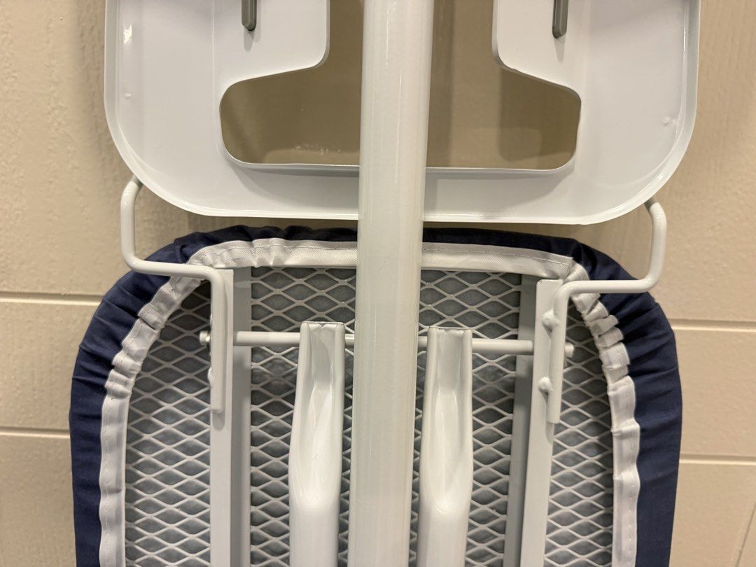 Ironing Board - Metal Tube (Category: Irons & Steamers) located in Baguio. Submitted by ernest2232 (Listing ID 1461469300, Image 2). Description: Material: Cotton Cover Metal Tube Powder coated surface Variable height adjustment Safety lock Stylish Iron Rest Made in China Care/cleaning instruction: Wipe with clean soft dry cloth Measurement: L33.02 x W3.2 x H127 cm.