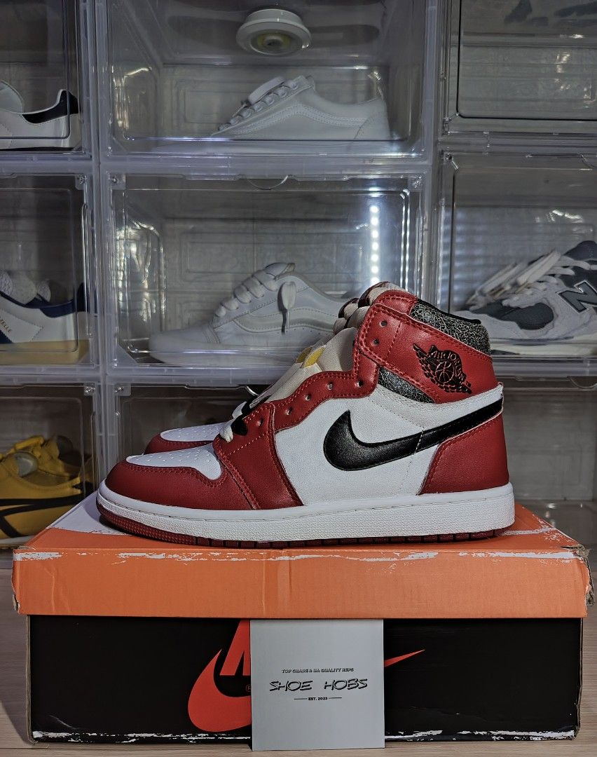 J1 HIGH LOST AND FOUND (Category: Sneakers & Footwear) located in Tarlac. Submitted by michealjustin9 (Listing ID 1461531691, Image 1). Description: JORDAN 1 RETRO HIGH OG 'LOST AND FOUND' - EXCELLENT CONDITION - NO HEELDRAGS - NO SIGN OF CREASING - CLEANED PAIR - BLACK/CREAM LACES ATTACHED - BOX - TOE BOX / SIDE PAINTED - PAPER BAG - SIZE: US 8 / EURO 41 - ₱900 NEGO.