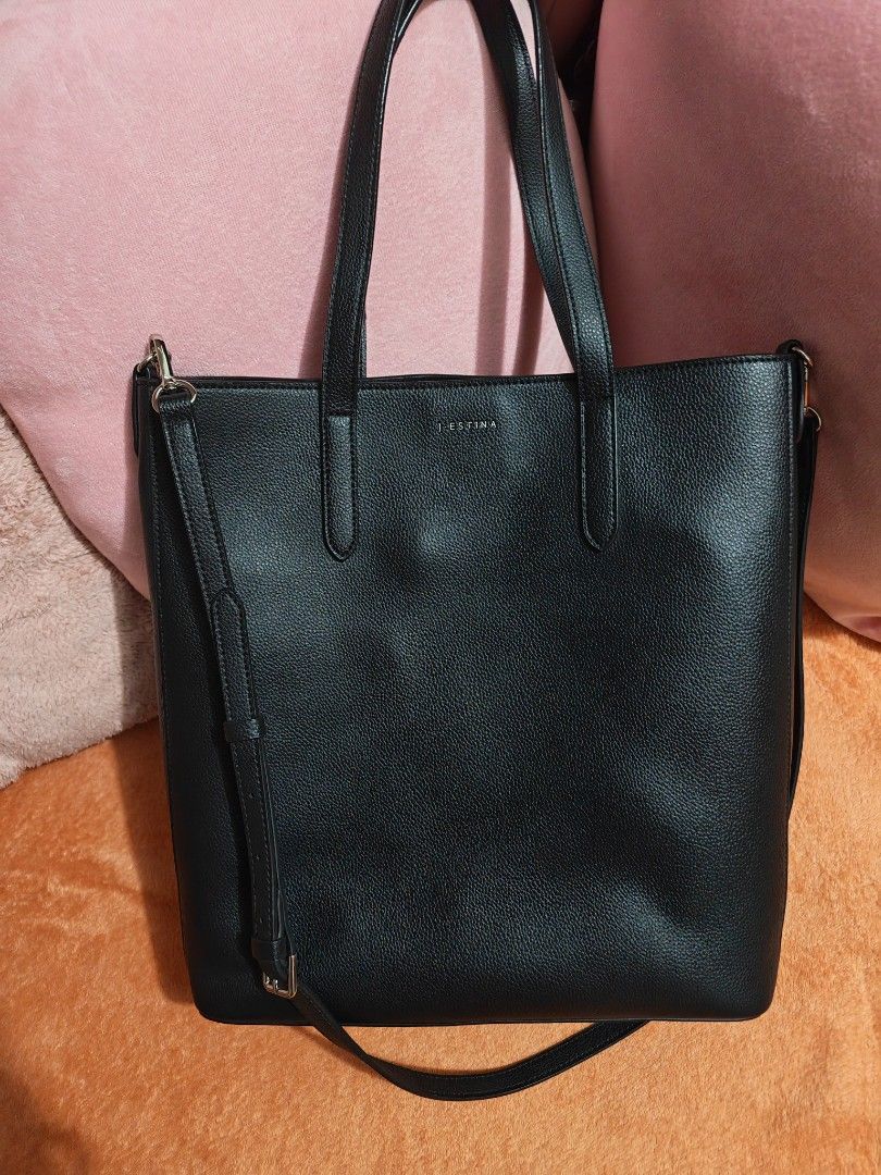 Jestina two way bag (Category: Tote Bags) located in Taguig. Submitted by voxsummer88 (Listing ID 1461493593, Image 1). Description: excellent condition. jestina open tote bag.