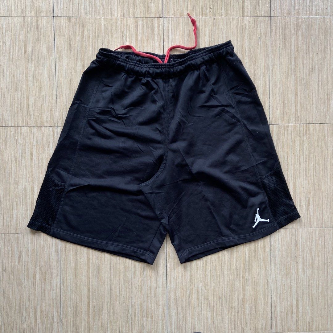 Jordan Short Embroidery Logo (Category: Shorts) located in Legazpi City. Submitted by luxrystreet (Listing ID 1461331881, Image 1). Description: Jordan Short Waist: Stretchable/Free Size Length: 22 Leg O:15 Issue See pic.